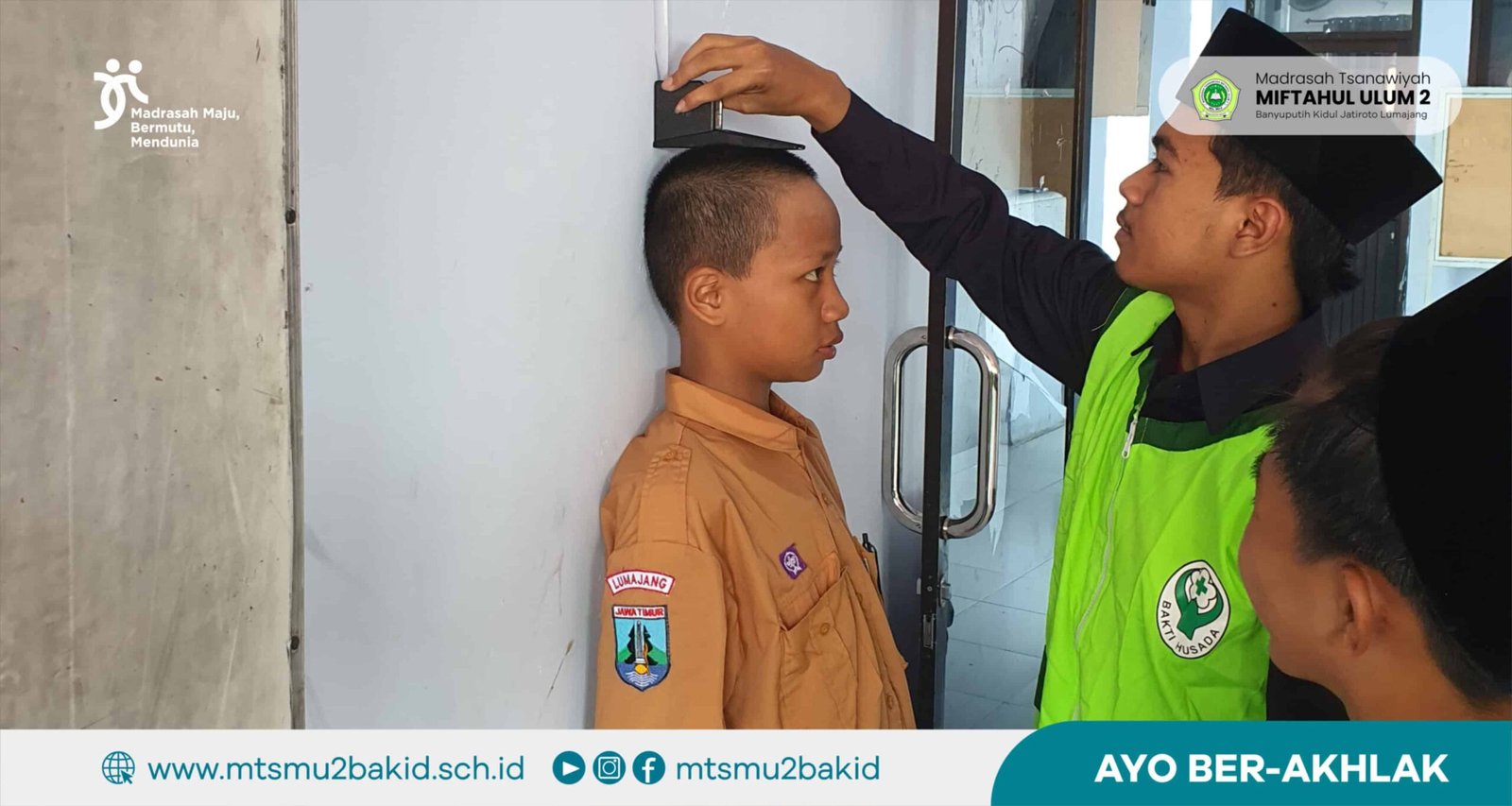 UPT Puskesmas Jatiroto Gelar Skrining Kesehatan Siswa MTs Miftahul Ulum 2