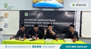 Supervisi Administrasi Pendidik dan Tenaga Kependidikan MTs Miftahul Ulum 2 Tahun Pelajaran 2024/2025