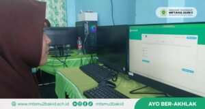 Sakit, Siswi Kelas IX MTs. Miftahul Ulum 2 Ikuti UMBK Susulan Secara Mandiri