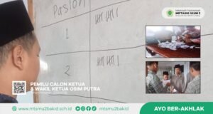 Rio - Zayadi Pimpin OSIM Putra MTs Miftahul Ulum 2 Masa Khidmat 2025/2026