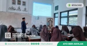 Rapat Kerja Pengurus OSIM Putri MTs Miftahul Ulum 2