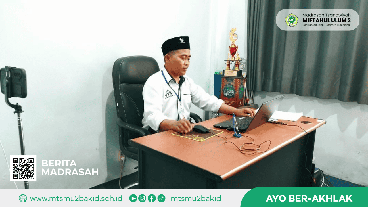 Tiga Guru MTs Miftahul Ulum 2 Ikuti UP-UKMPPG Secara Daring