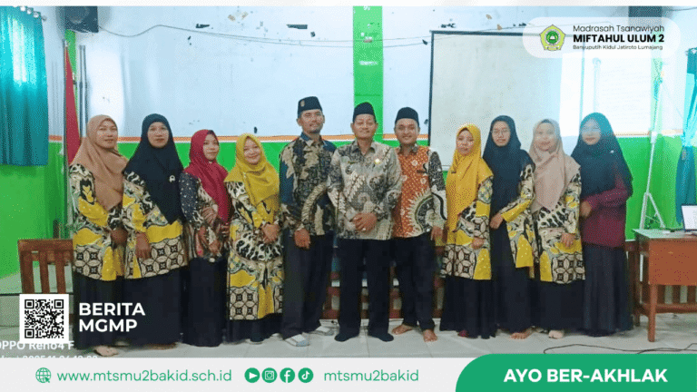 Aktif, Guru MTs Miftahul Ulum 2 Ikuti MGMP Matematika