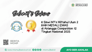Enam Siswi MTs Miftahul Ulum 2 Raih Medali Emas di Airlangga Competition 12 Tingkat Nasional 2025