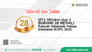 MTs Miftahul Ulum 2 Borong 28 Medali pada Kancah Olimpiade Pelajar Indonesia (KOPI) 2025