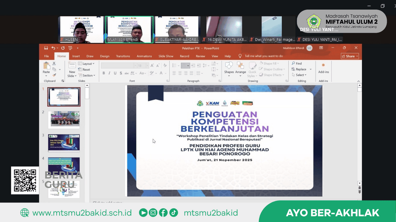 Kamad Ikuti Workshop PKB di UIN Kiai Ageng Muhammad Besari Ponorogo