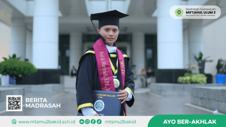 Guru MTs Miftahul Ulum 2 Raih Gelar Magister dengan Predikat Cumlaude di Universitas Negeri Malang
