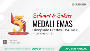 Lima Siswi MTs Miftahul Ulum 2 Raih Lima Medali Emas di Olimpiade Prestasi USU ke-8 Internasional