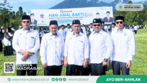 MTs Miftahul Ulum 2 Hadiri Upacara HAB Kemenag Ke-80 di Buper Glagah Arum