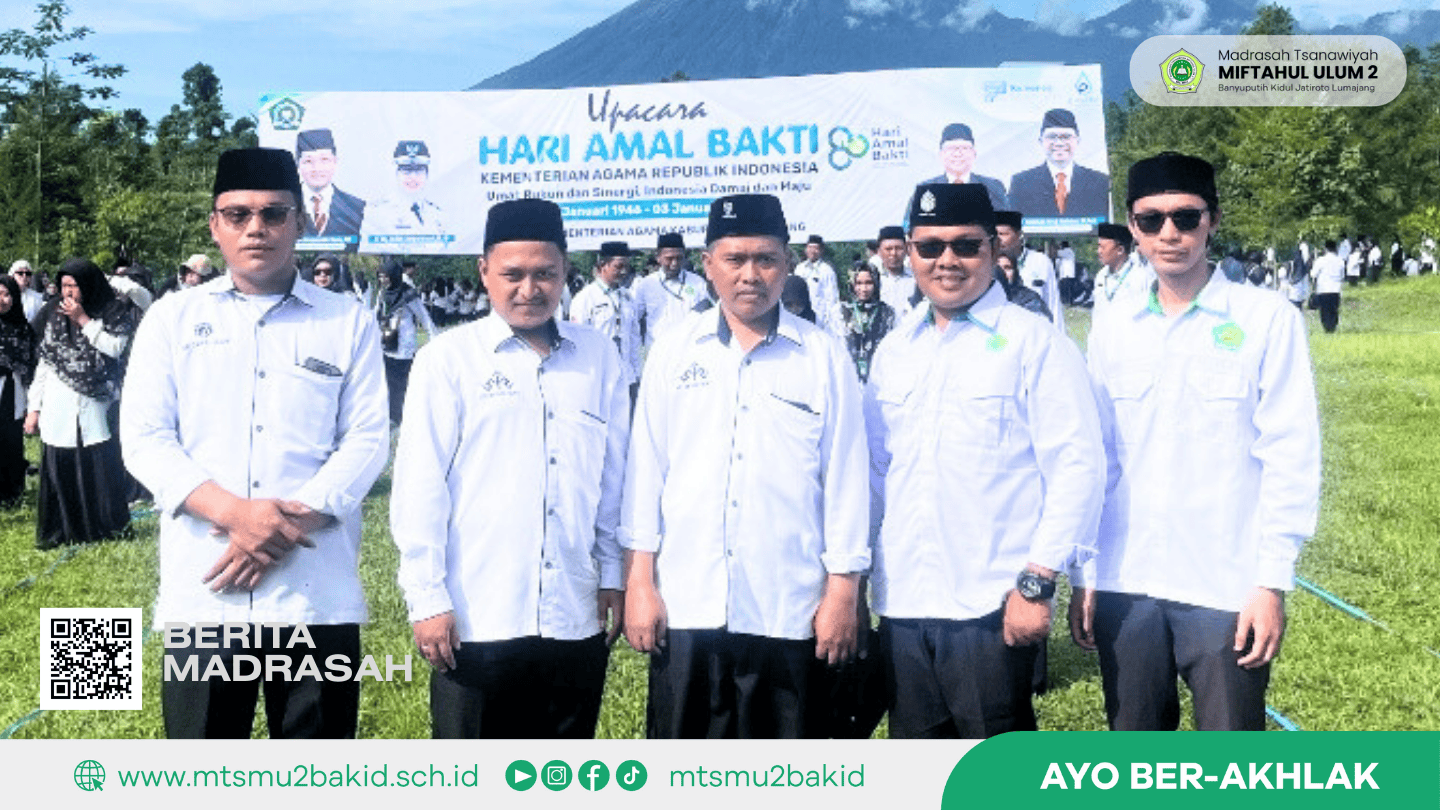 MTs Miftahul Ulum 2 Hadiri Upacara HAB Kemenag Ke-80 di Buper Glagah Arum