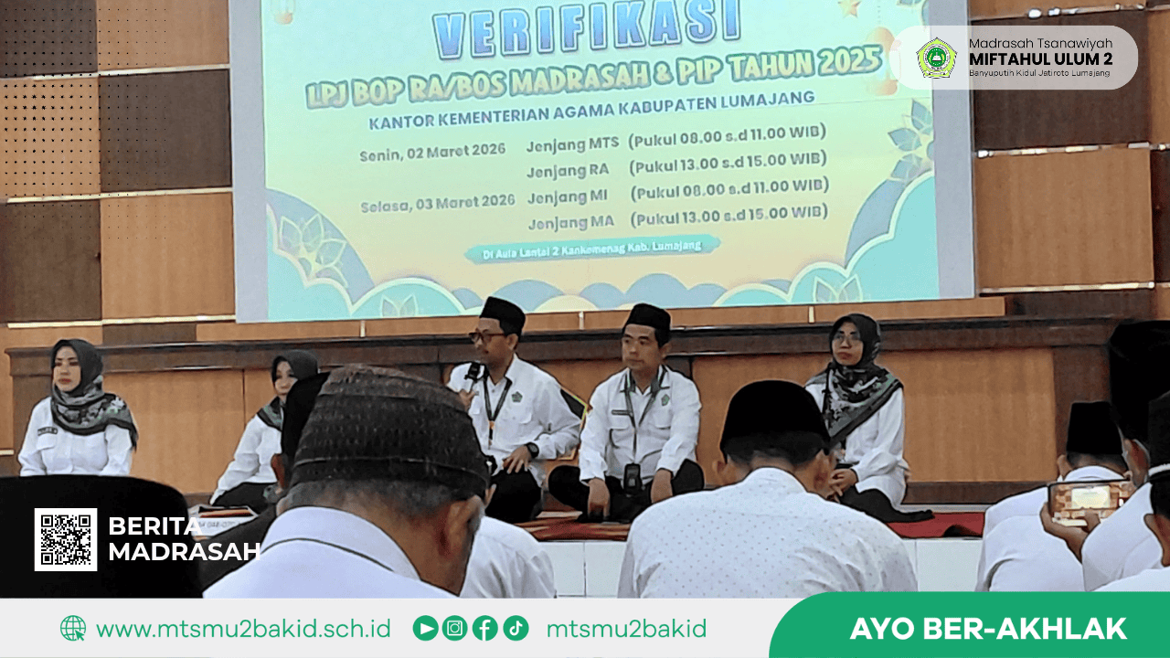 Kepala Madrasah Hadiri Verifikasi LPJ BOP/BOS Madrasah dan PIP Tahun 2025