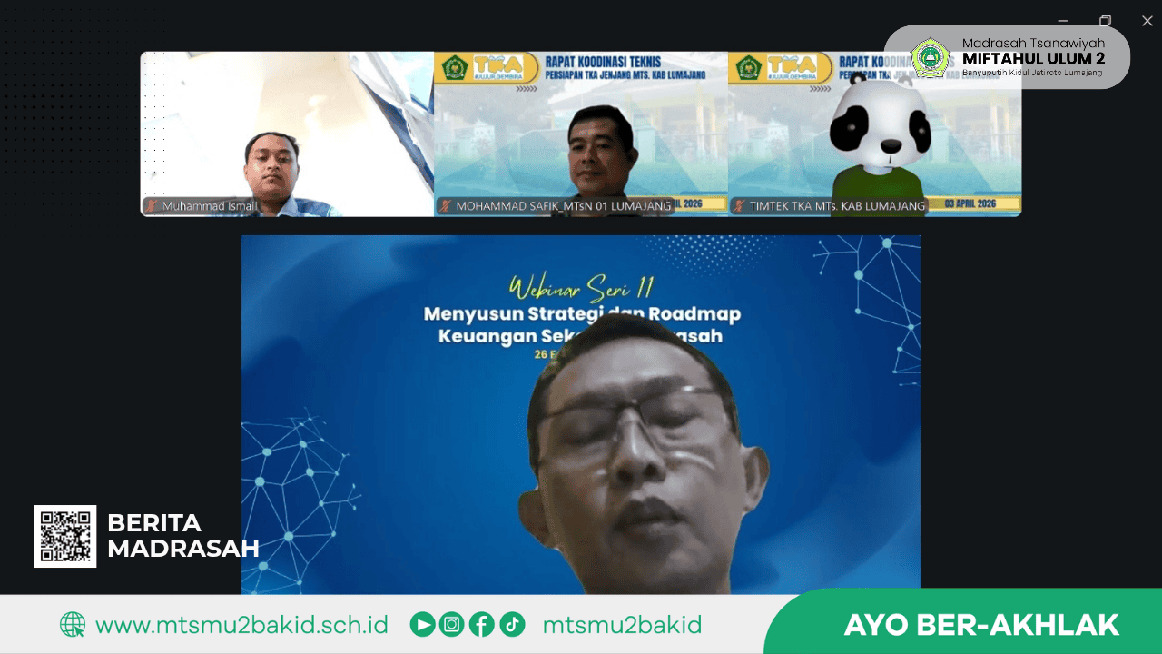 Waka Kurikulum MTs Miftahul Ulum 2 Ikuti Rapat Persiapan Teknis TKA