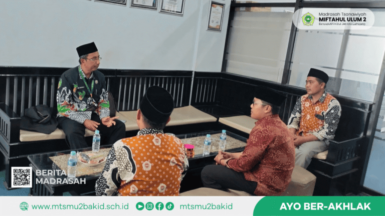 Monitoring Pelaksanaan UMBK MTs Miftahul Ulum 2 oleh Pengawas Bina