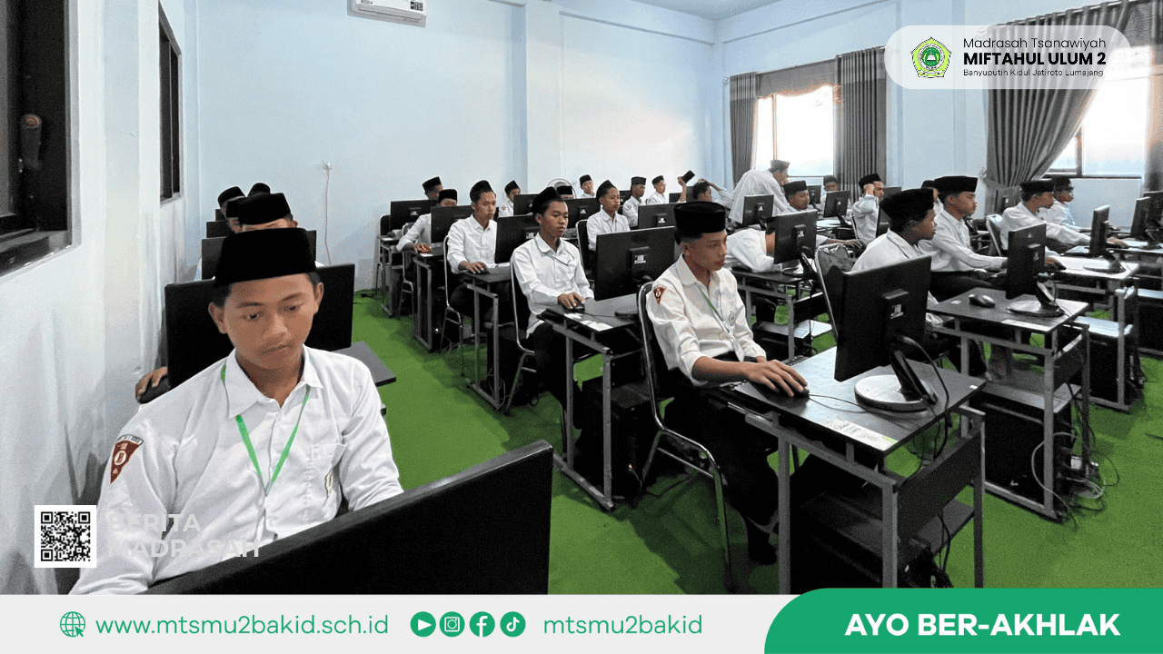 UMBK Hari Terakhir MTs Miftahul Ulum 2 Berjalan Sukses