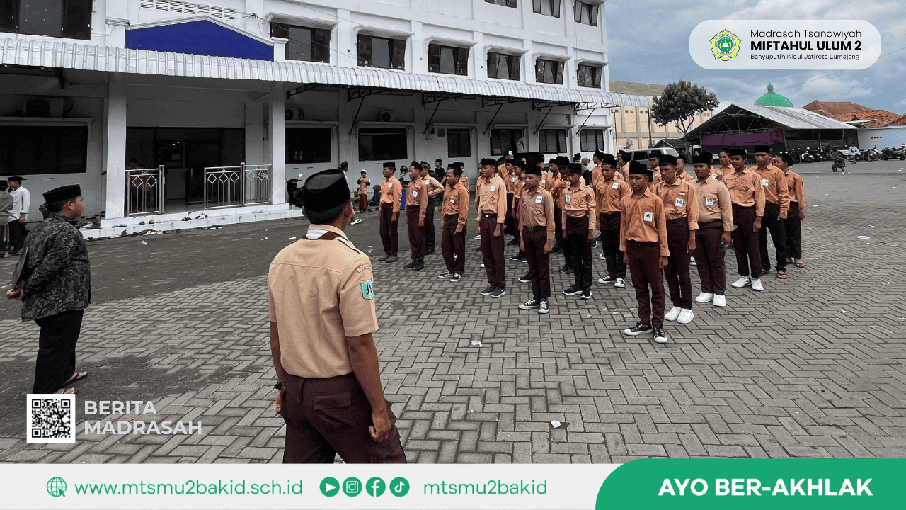 Hari Kedua, Siswa Kelas IX MTs Miftahul Ulum 2 Ikuti Ujian Praktik PBB