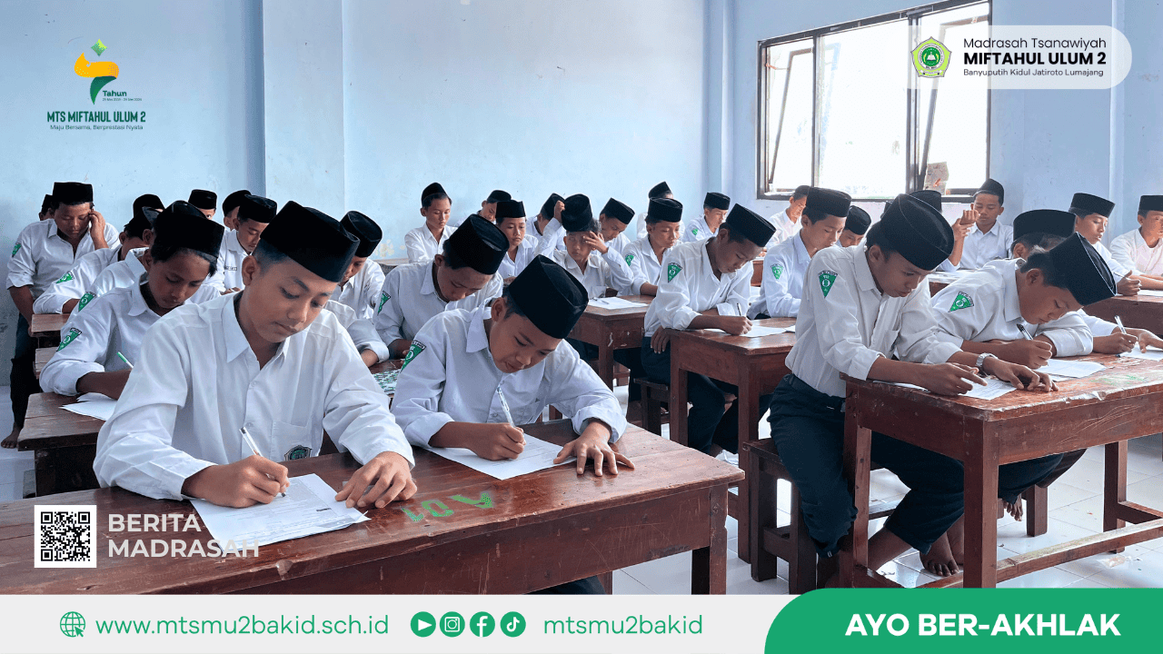 ASAT Hari Keenam, Siswa MTs Miftahul Ulum 2 Ikuti Ujian IPS dan PJOK