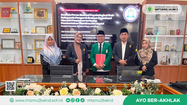 Guru MTs Miftahul Ulum 2 Sukses Ikuti Sidang Tesis di UAS Jember, Tambah Deretan Magister Madrasah