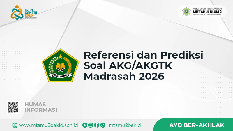 Referensi Soal AKG/AKGTK Madrasah 2026 untuk Jenjang MI, MTs, dan MA