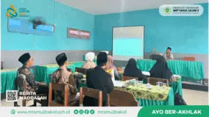 Tingkatkan Kualitas Evaluasi, Guru Bahasa Arab MTs Miftahul Ulum 2 Gabung Penyusunan Bank Soal di MGMP Wilker 2